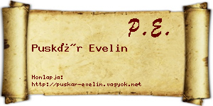Puskár Evelin névjegykártya